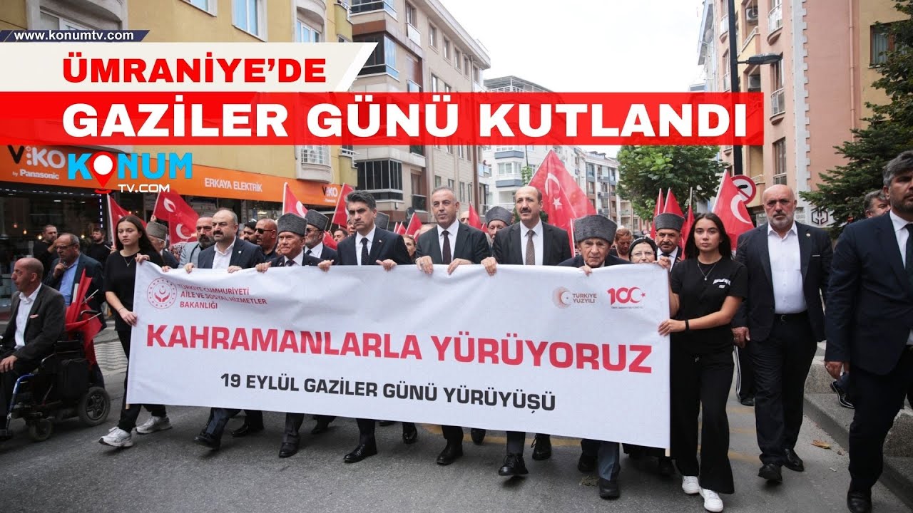 Ümraniye’de Gaziler Günü Törenle Kutlandı– Konum TV