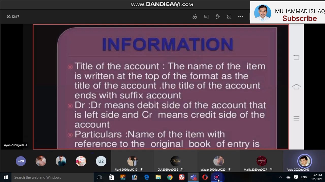 How students give online presentation on Microsoft Team || Muhammad Ishaq