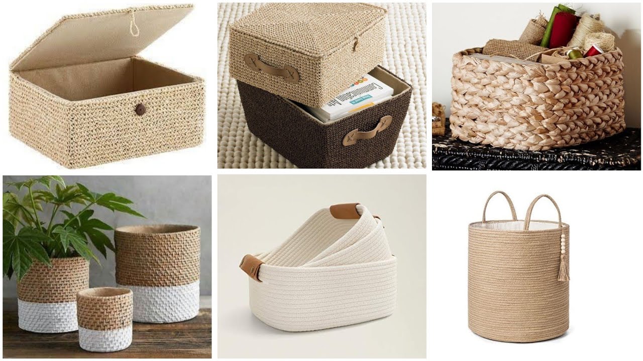 افكار ✨اصنعي منظمات لبيتك ♻️ بأقل تكلفة #علب #جردل#carton # DIY recyclage des pots#bocal