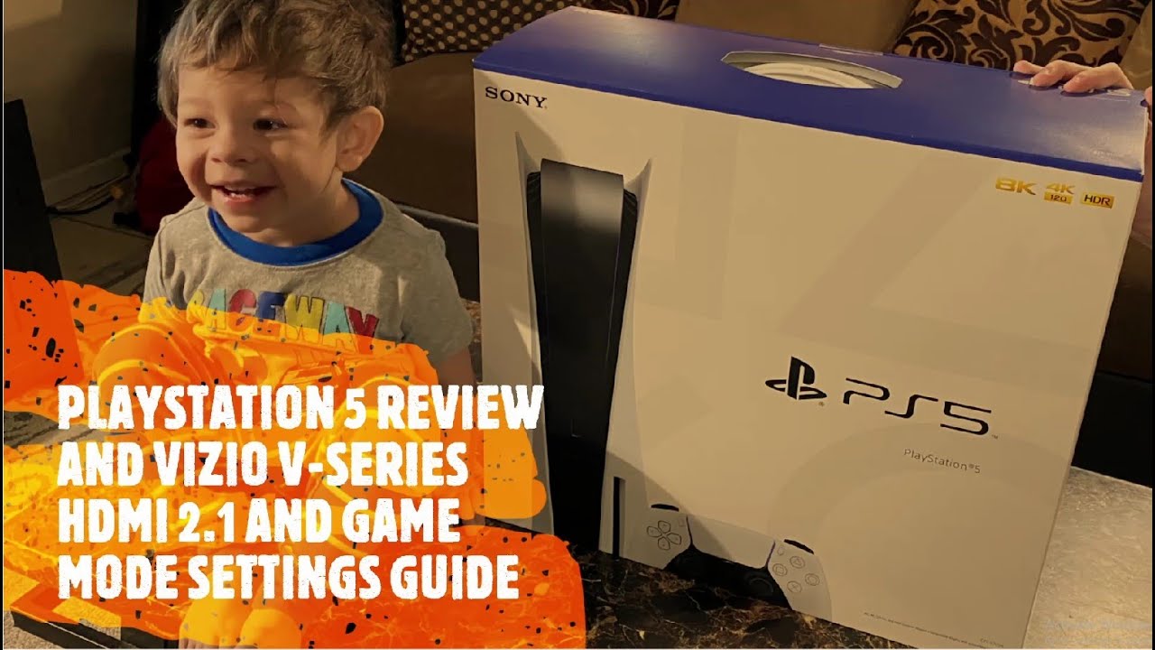 PLAYSTATION 5 UNBOXING/VIZIO V-SERIES HDMI 2.1 GAME ENHANCEMENT & LOW LATENCY SETTINGS. TIme Stamps!