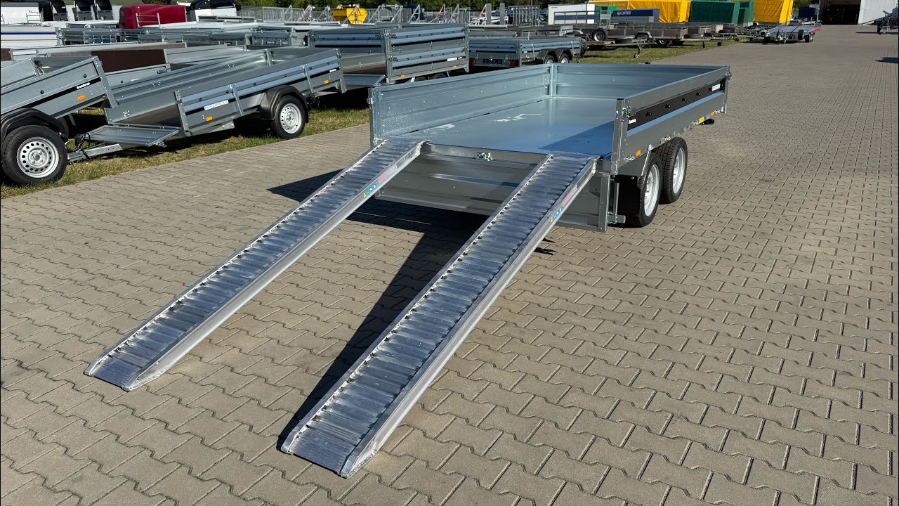 Brenderup BT4310STB2700 z najazdami pod minikoparkę