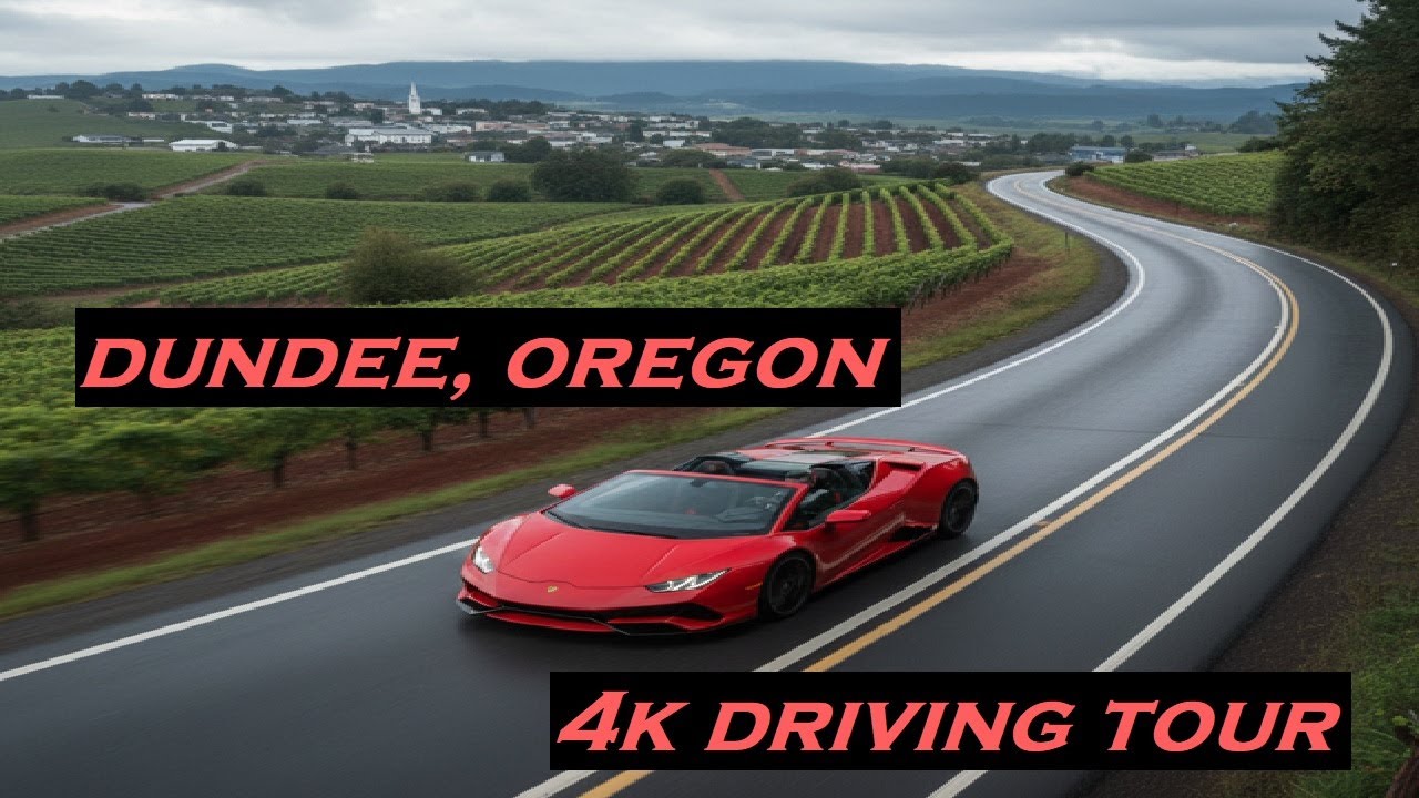 Dundee, Oregon | 4k Driving Tour