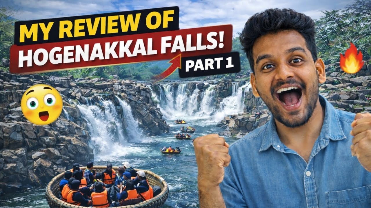 Hogenakkal Falls Travel Vlog | Enjoyed Trip, Boating & Review | Part 1 |#kannadavlog #explorepage 