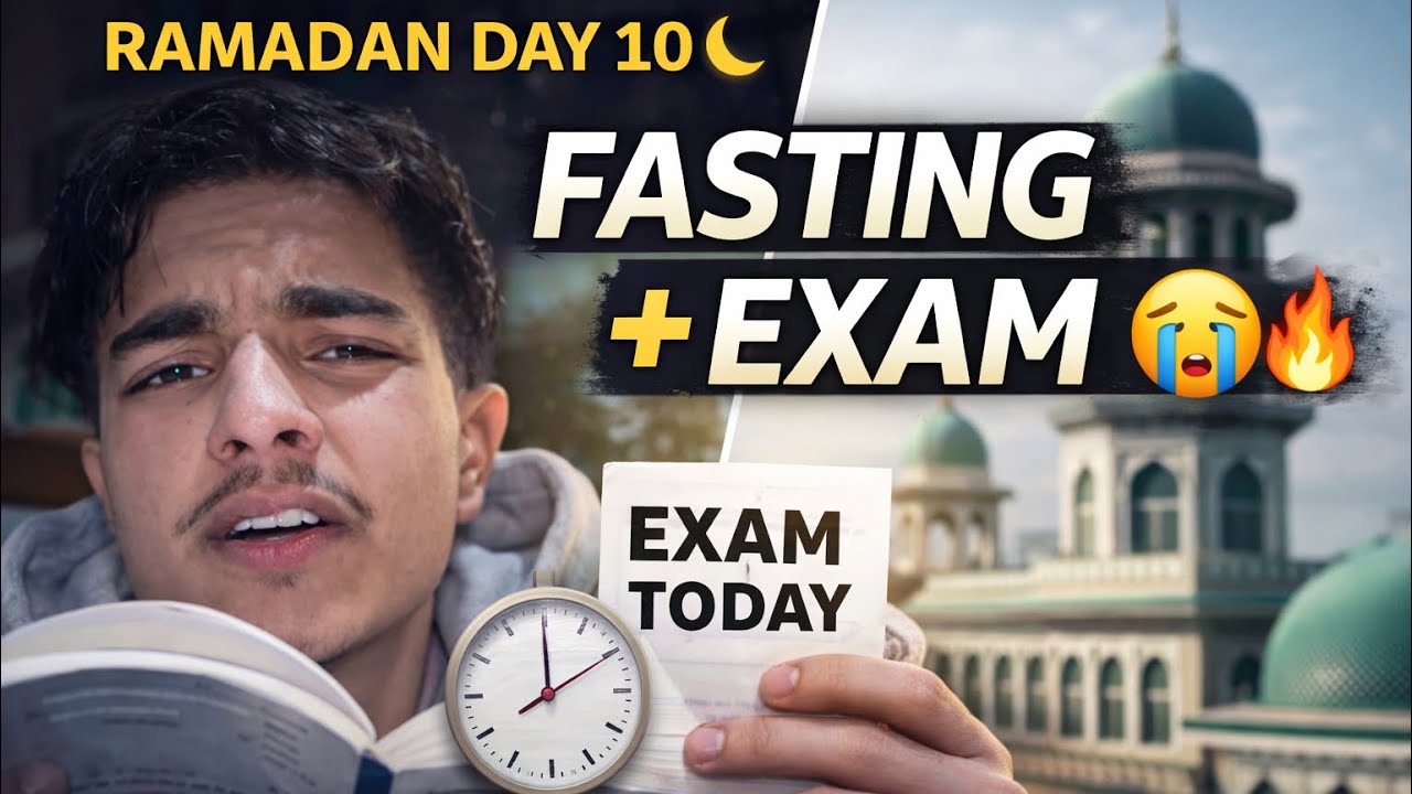 RAMADAN DAY 10 VLOG 🌙 | Masjid, Daily Routine, Saari & Tuition Exam 😭🔥