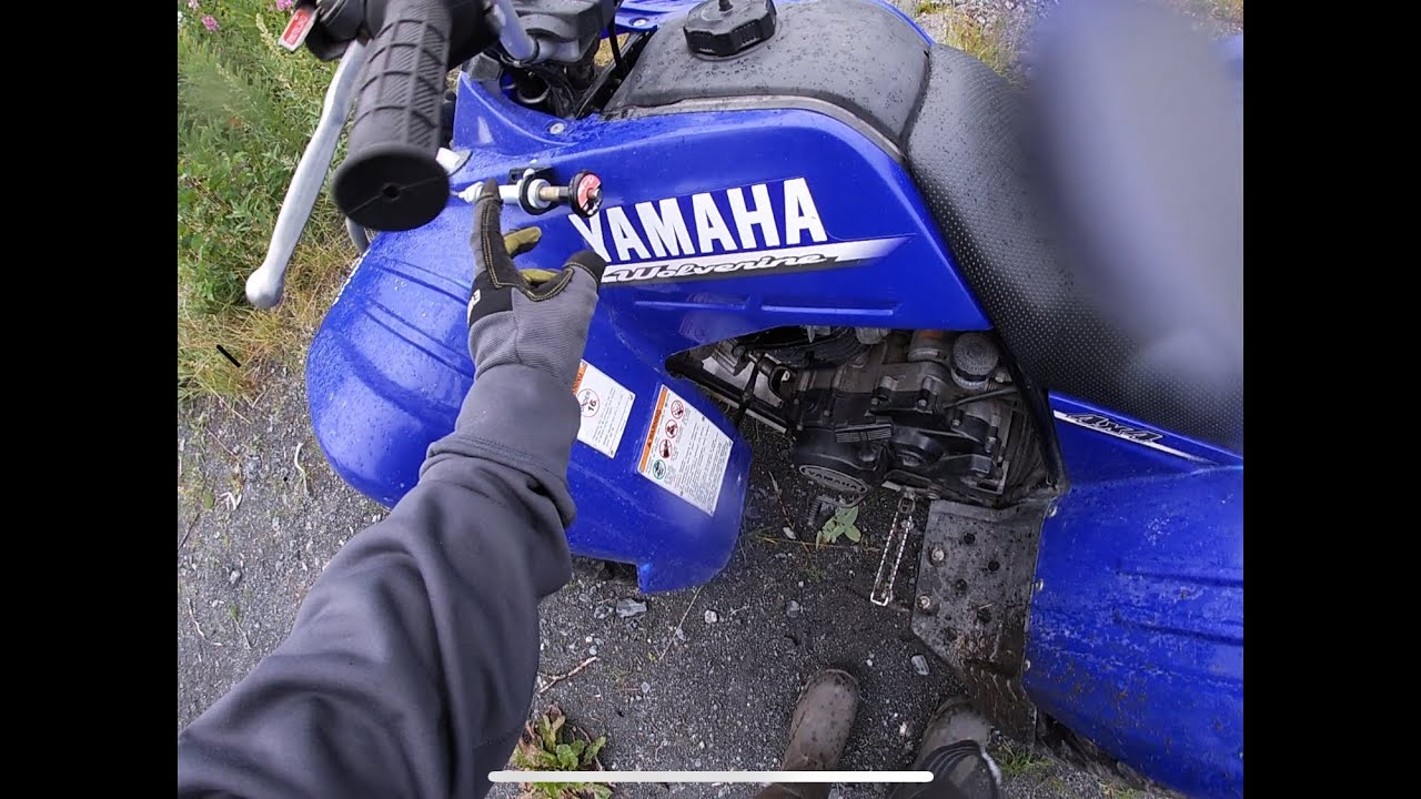 Yamaha Wolverine 350 trails, jumps and walk around