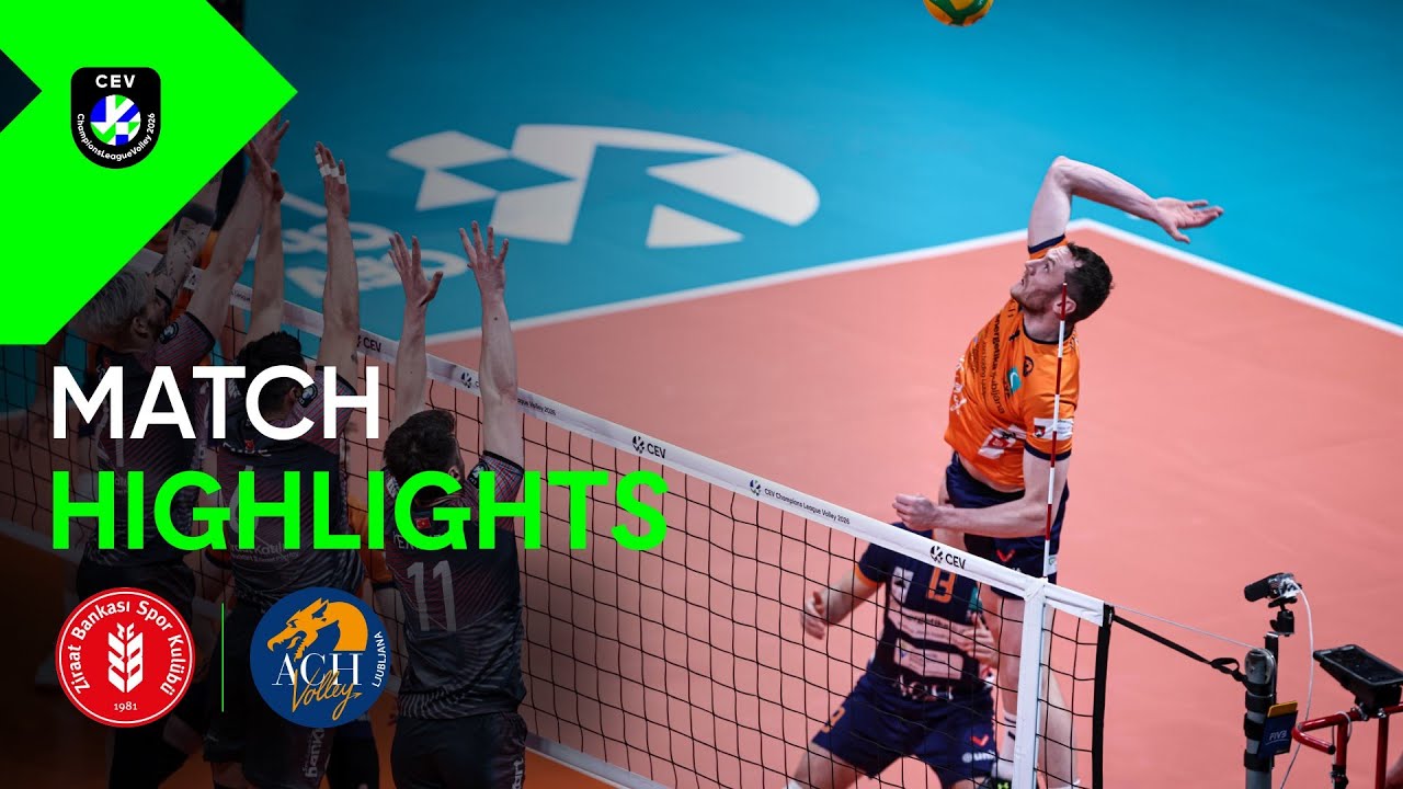 Highlights | Ziraat Bankkart Ankara vs. ACH Volley LJUBLJANA | CEV Champions League Volley 2026