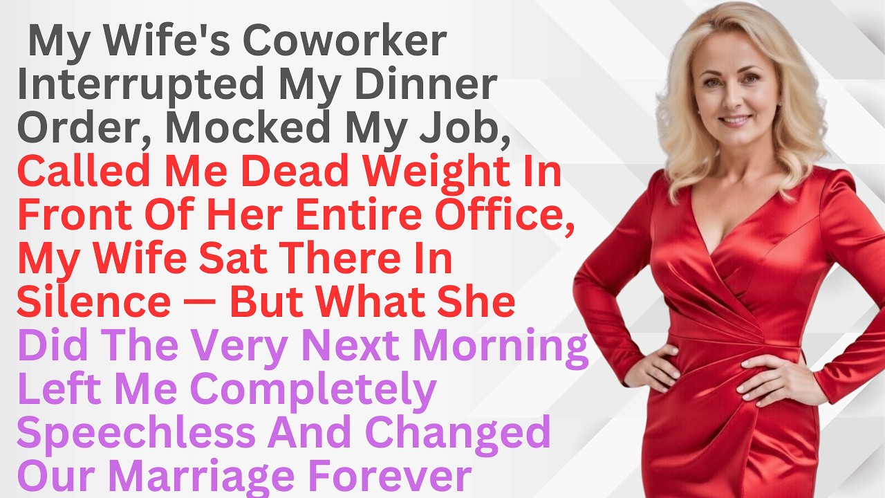 My Wife's Coworker Humiliated Me In Front of Everyone. What She Did After Broke Me.