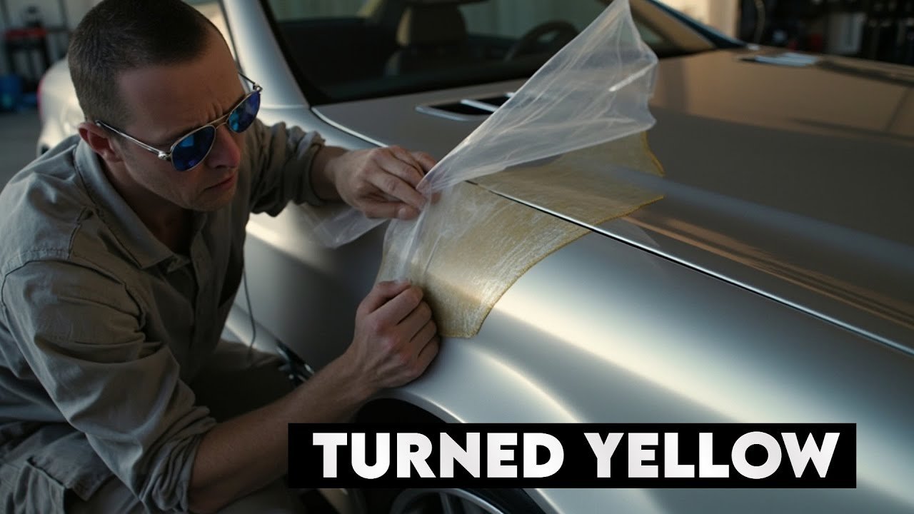 SECRET to removing Clear Bra, Wrap or Vinyl! Removing Clear Bra on a 12 Year Old SUPERCAR!