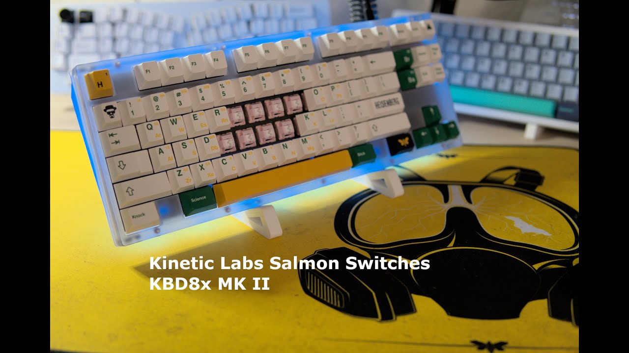 Kinetic Labs Salmon Switch // KBD8x MKII Typing Sound Test