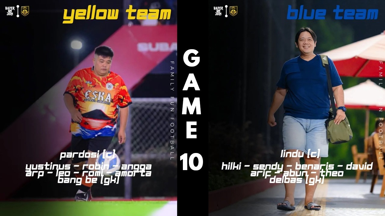 🔴SERUUU❗❗❗ GAME 10//TIM KUNING VS TIM BIRU//INTERNAL GAME FAMILY FUN FOOTBALL🏆🔥🔥