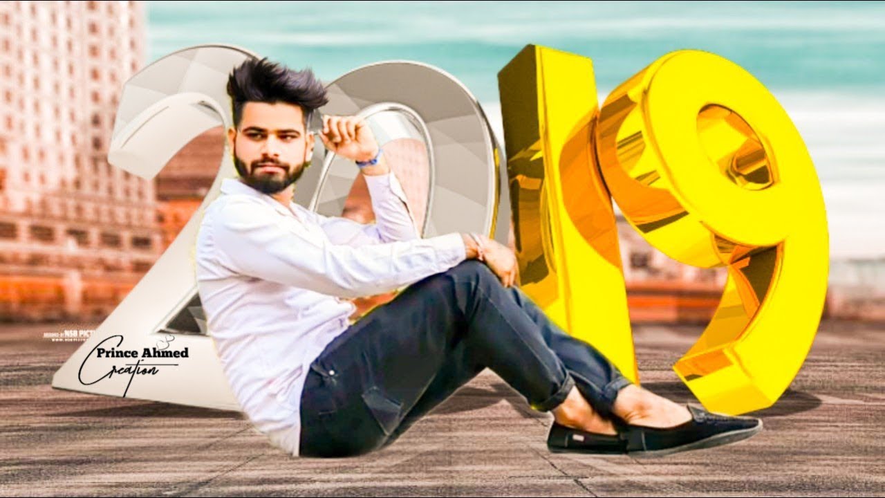 PicsArt Happy New Year 2019 Photo Editing Tutorial - 3D 2019 photo editing