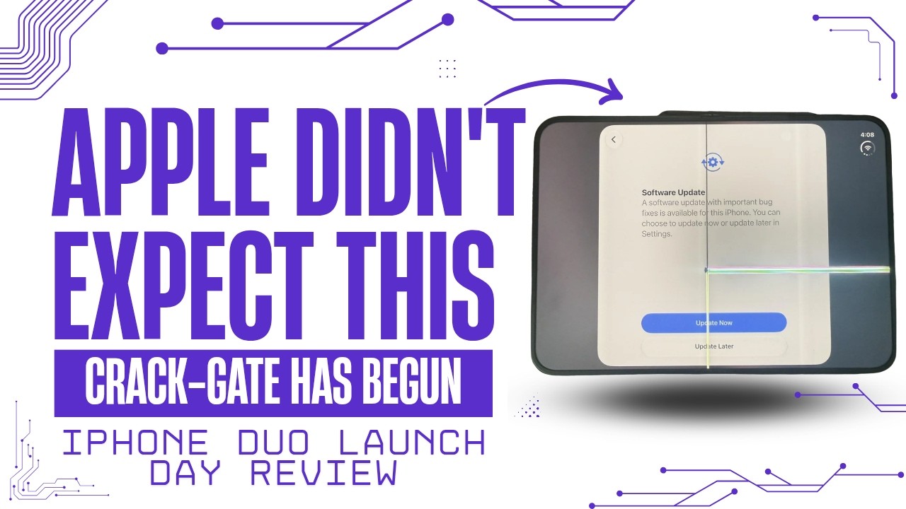iPhone Duo Issues & Launch Day Review. Bad Display, Hinge, Cracking, Crease, Matte Screen Protector 