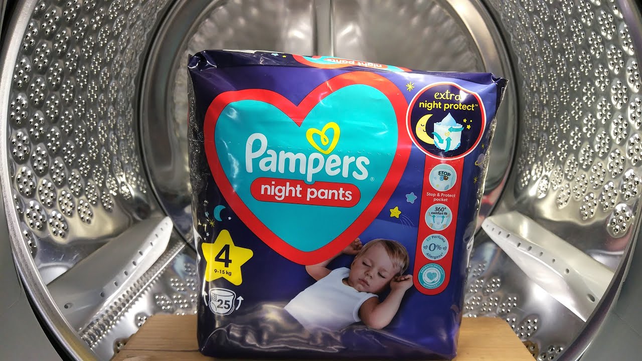 Experiment - Pampers Night Pants - in a Washing Machine