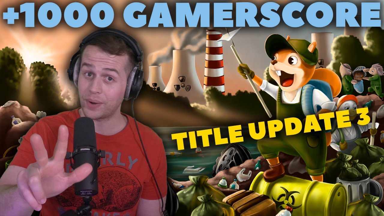 UPDATED TO 4000 GAMERSCORE - Trash is Fun Title Update #3 - 1000 Gamerscore in 40 mins!