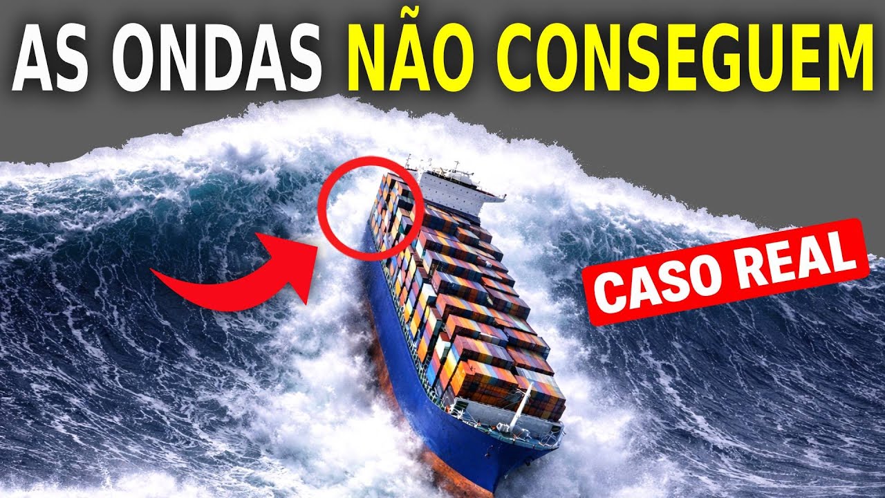 Por isso as ONDAS GIGANTES não conseguem AFUNDAR grandes navios durante as TEMPESTADES