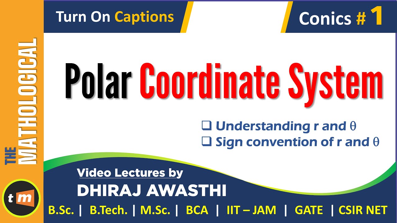 polar coordinates part 1 | polar coordinates Bsc 1st year | conics bsc 1st year | ध्रुवीय निर्देशांक