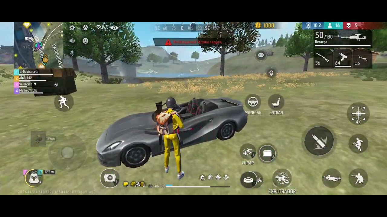 Jugando free fire con @mariaaranda-p4r