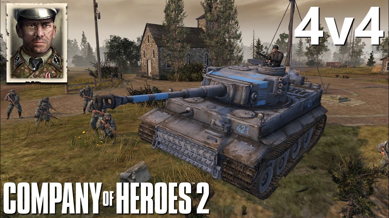 CoH2 - OKW Grand Offensive 4v4 (Company of Heroes 2)