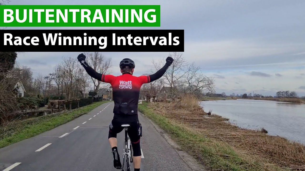 Interval fietstraining voor buiten 'Race Winning Intervals' - WattCycling Buiten