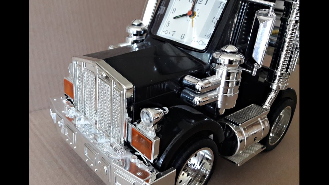 Talking Semi Truck Alarm Clock-Cool! Animated Lights