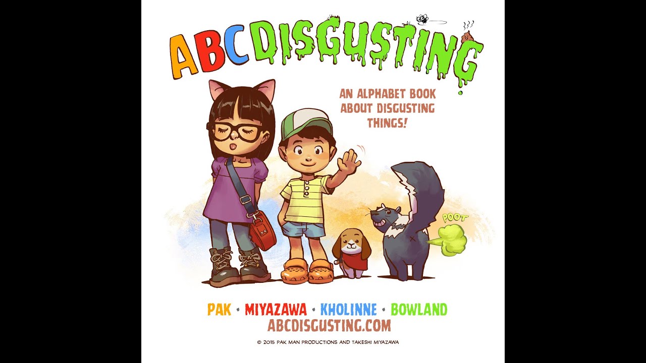 ABC Disgusting, an alphabet book about disgusting things - now on Kickstarter!