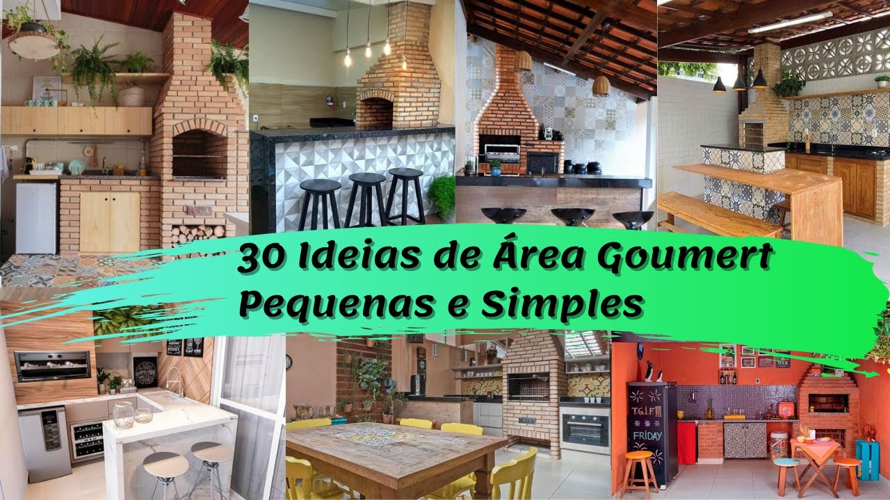 30 Ideias de &Aacute;rea Gourmet Pequenas e Simples! 🔥🍖