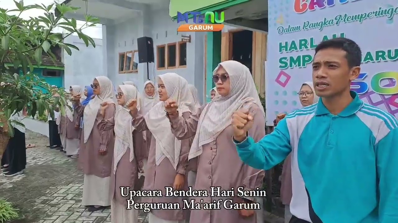 Upacara Bendera Perguruan Ma'arif Garum
