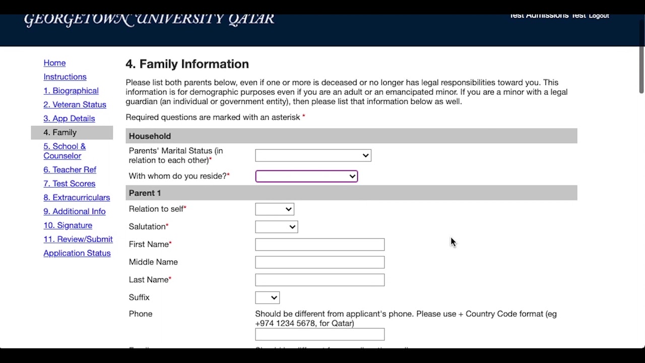 GU-Q Online Application Video Series Episode 3: Family Information