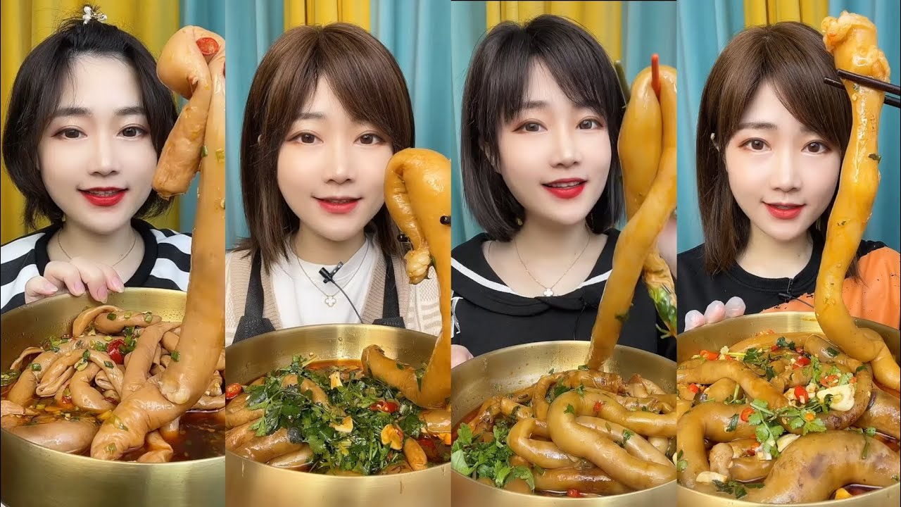 CHINESE MUKBANG SPICY FOOD (INTESTINES)@Yiyi Mukbang EATING SHOW