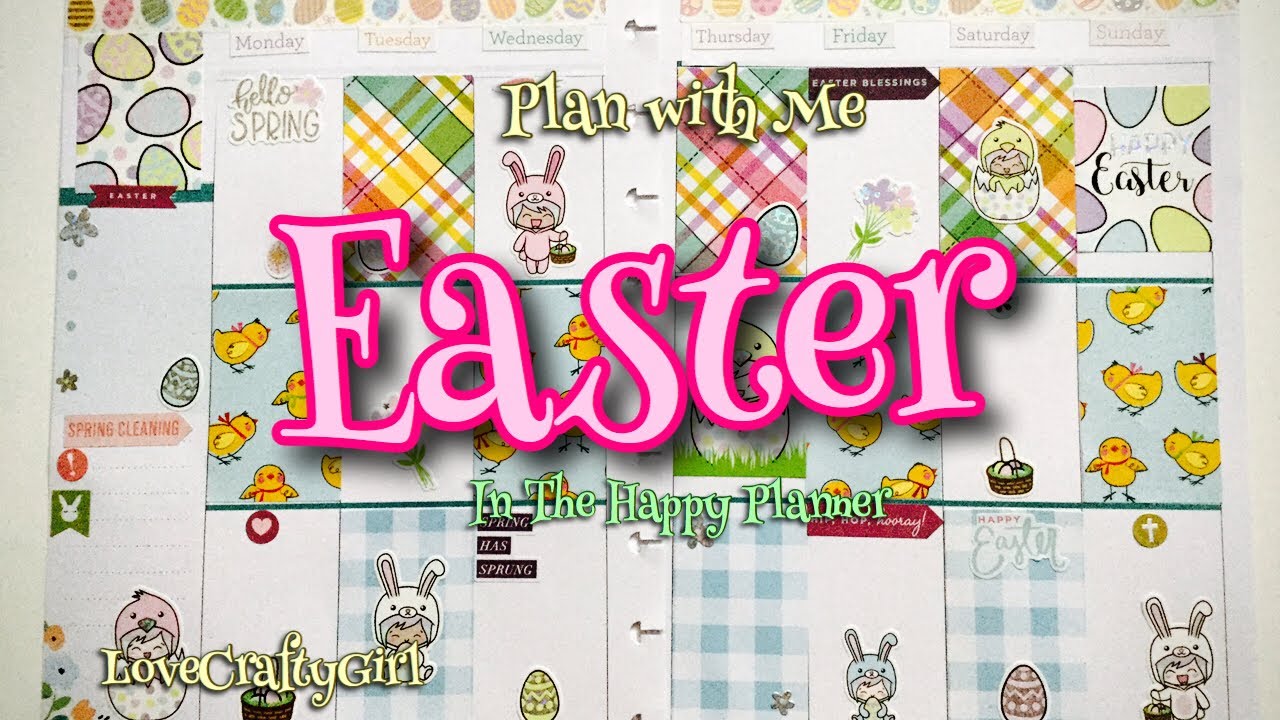 Plan with Me: Easter in The Happy Planner