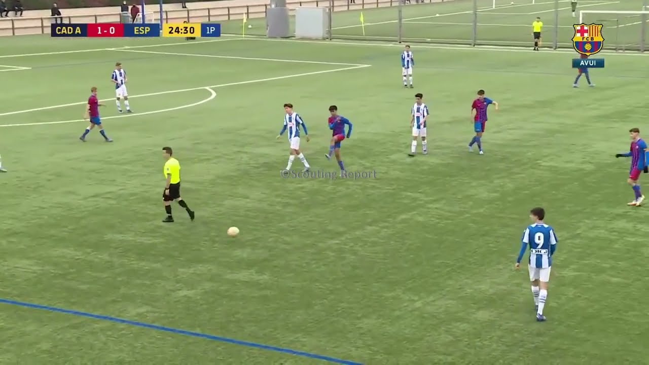 Adam Aznou vs. Espanyol Barcelona (06/02/2022) | New FC Bayern Signing