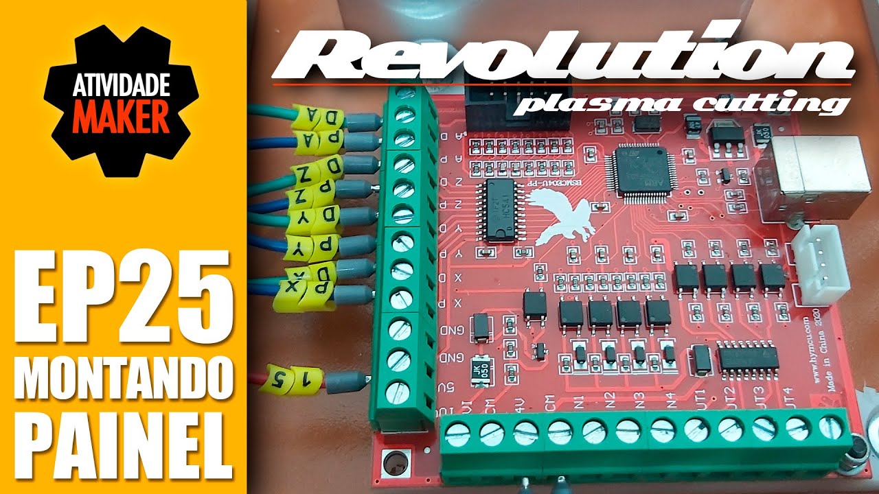 CNC Plasma Projeto Completo #25 / Plasma cutting - Montagem Painel