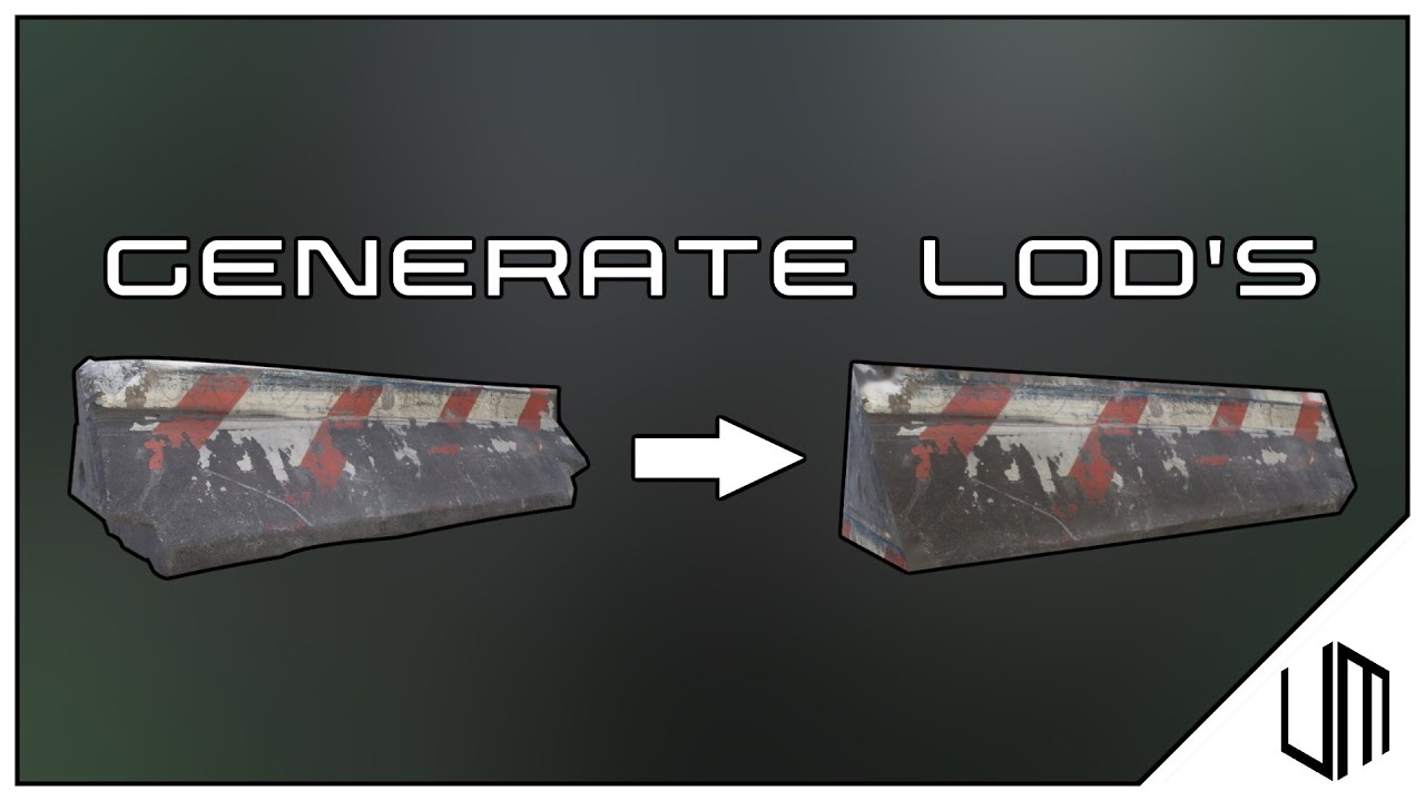 How to GENERATE LOD'S in Unreal Engine