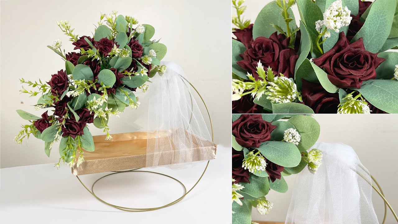 I Made This Elegant Floral Decor Tray From a Shoe Box Lid! ✨