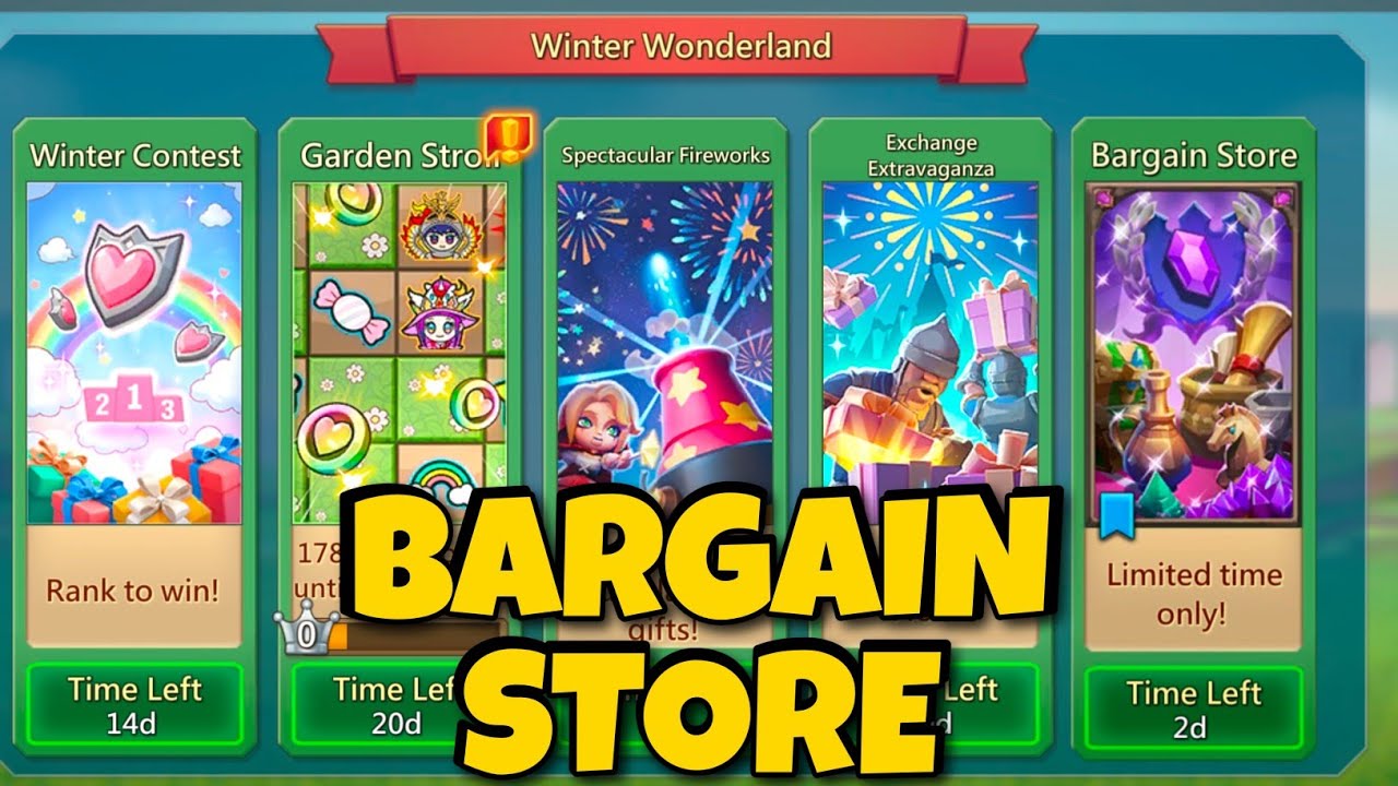Lords Mobile Bargain Store + Tokidoki Collab Event Overview