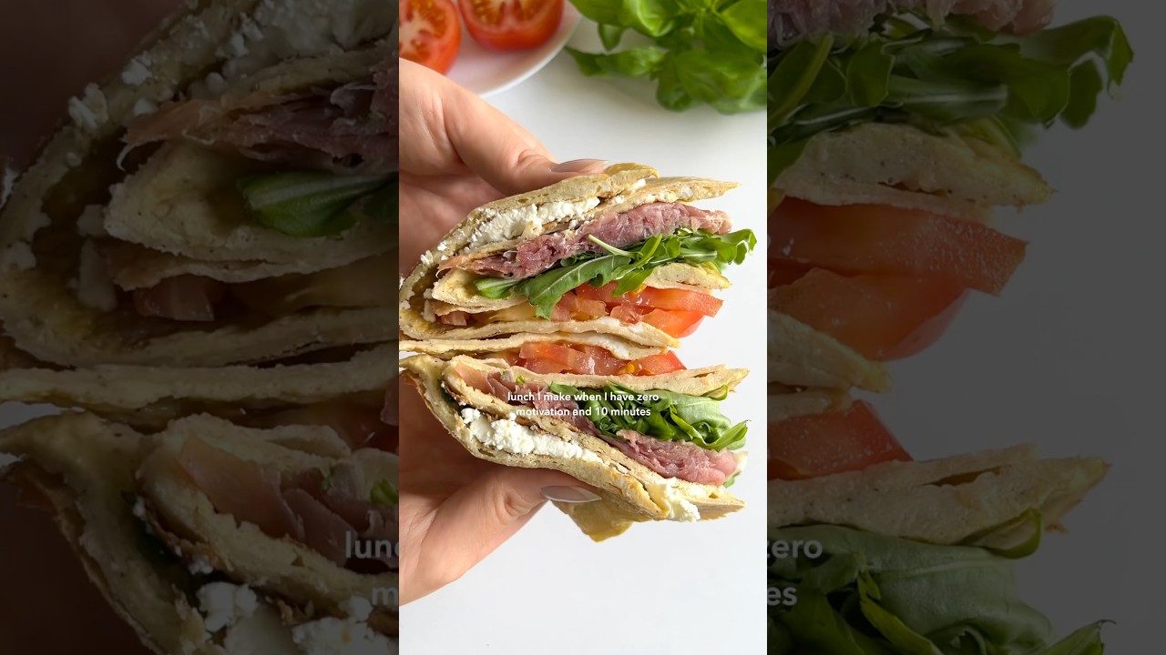 Een makkelijke, eiwitrijke lunch in 10 minuten 😍 #lunch #lunchidee&euml;n #eiwitrijk #makkelijkerecepten