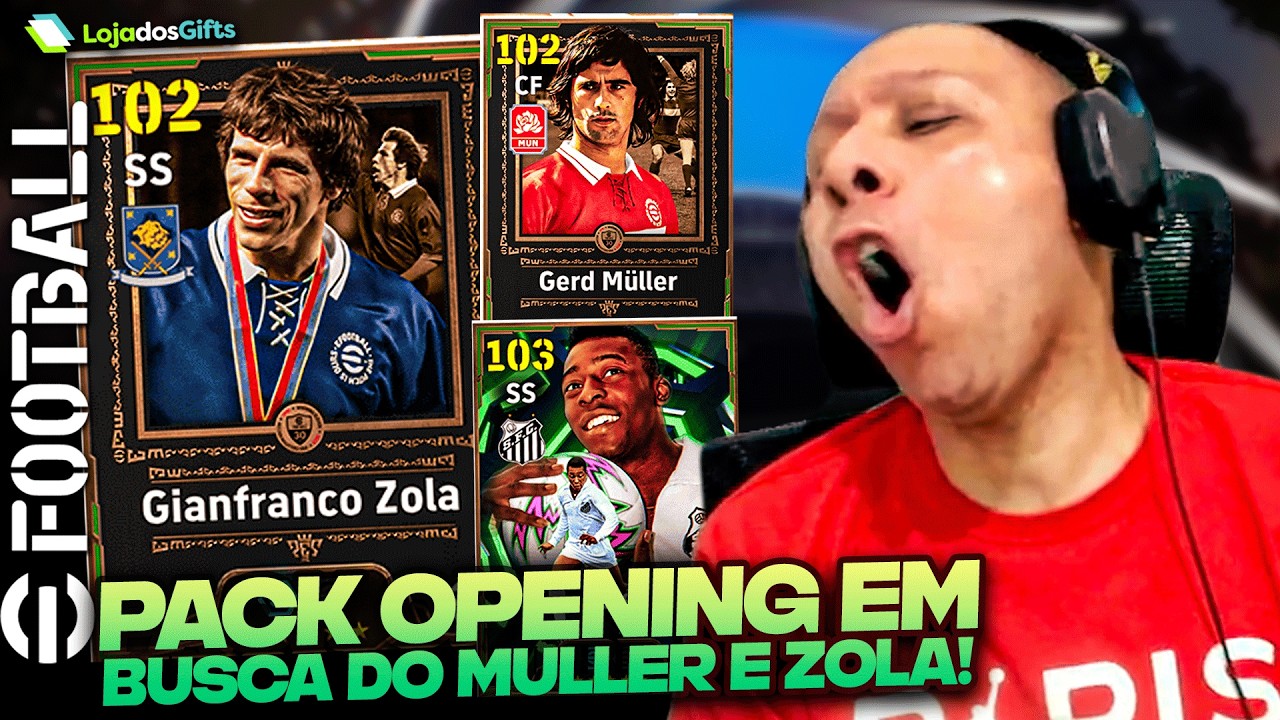 eFootball 2026 | Pack Opening em BUSCA do Gerd Muller e Gianfranco Zola pro JOAIMA FC!