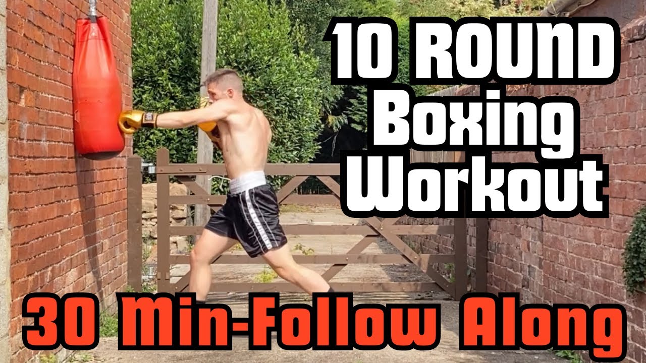 30 Minute Heavy Bag Boxing Workout at Home | 10 Round Follow Along