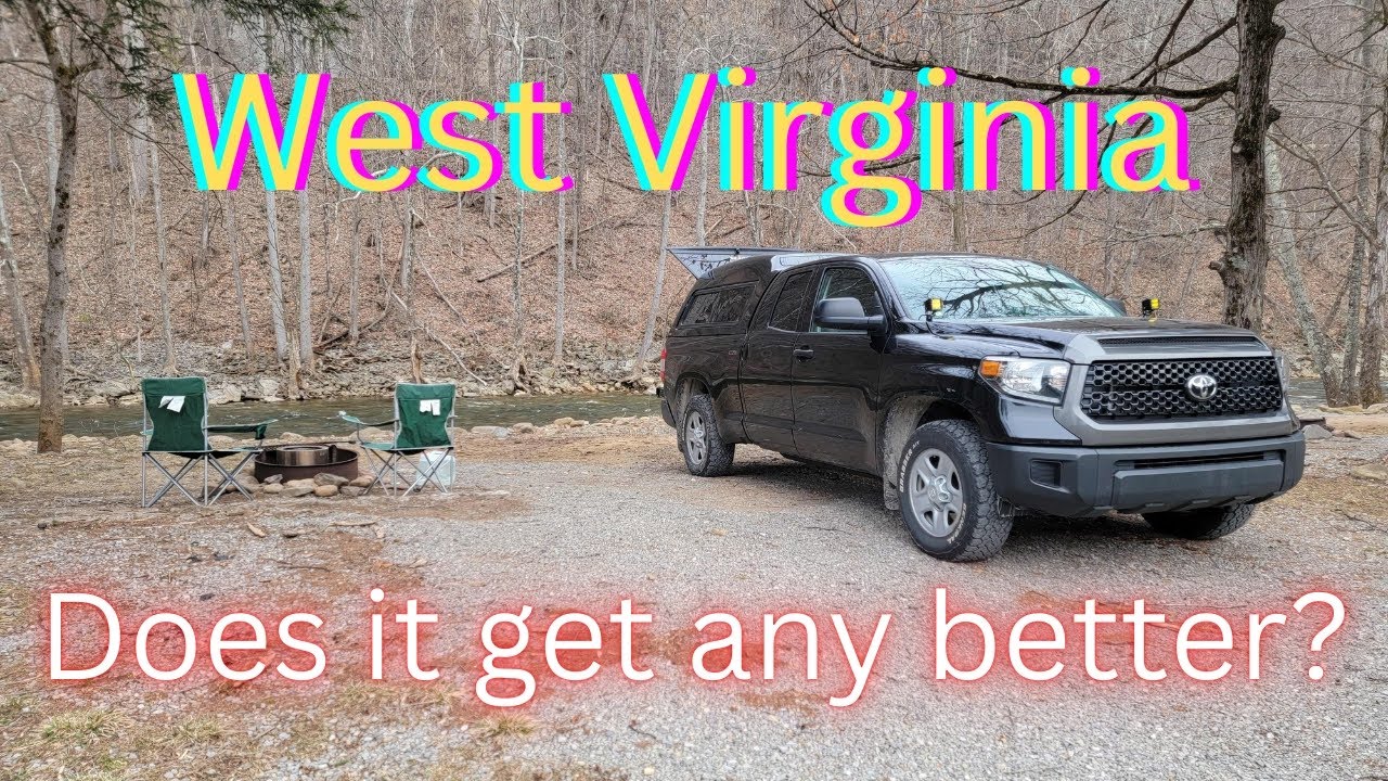 Truck camping in Monongahela National Forest West Virginia