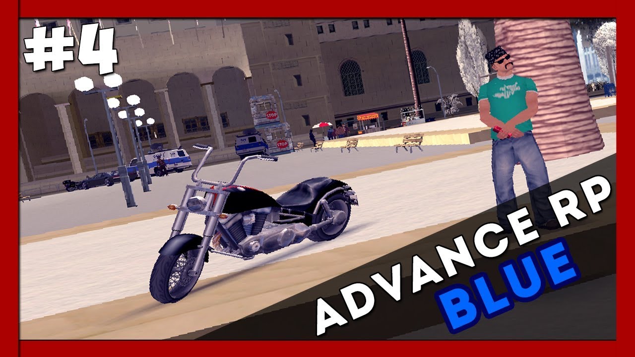 ОДИНОКИЙ БАЙКЕР! ADVANCE RP BLUE #4