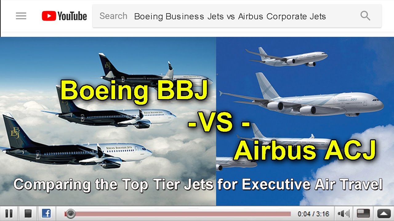 Boeing Business Jet vs Airbus Corporate Jets by Randy Bable of Runway 10 Aero Brokers