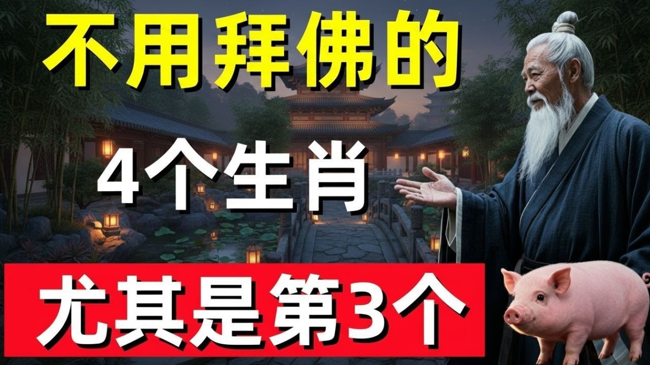 這4个生肖不用拜佛，天生有菩薩保佑！尤其是第3个，一輩子無病無災！#修行思維 #修行 #福報 #禪 #道德經 #覺醒 #開悟 #禅修📿