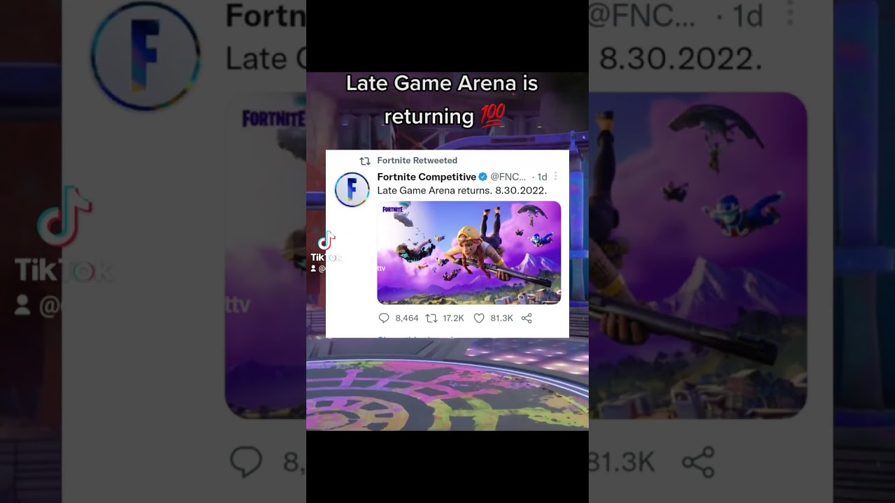 Who is excited about Late Game Arena returning? #shorts #fortnite