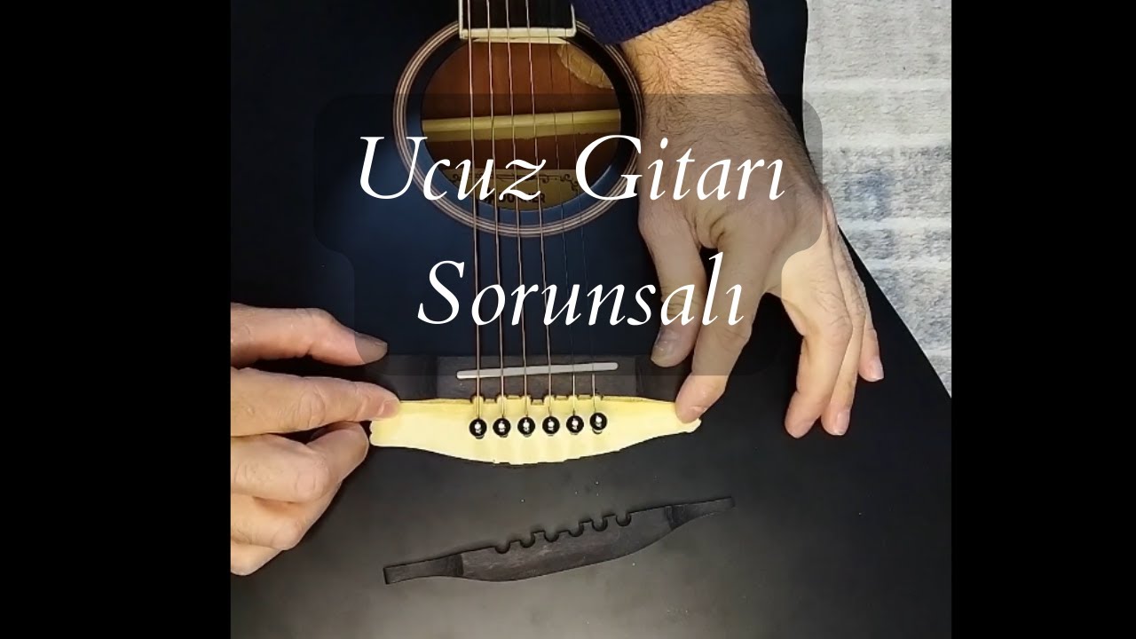 Akustik gitar kırık köprü tamiri