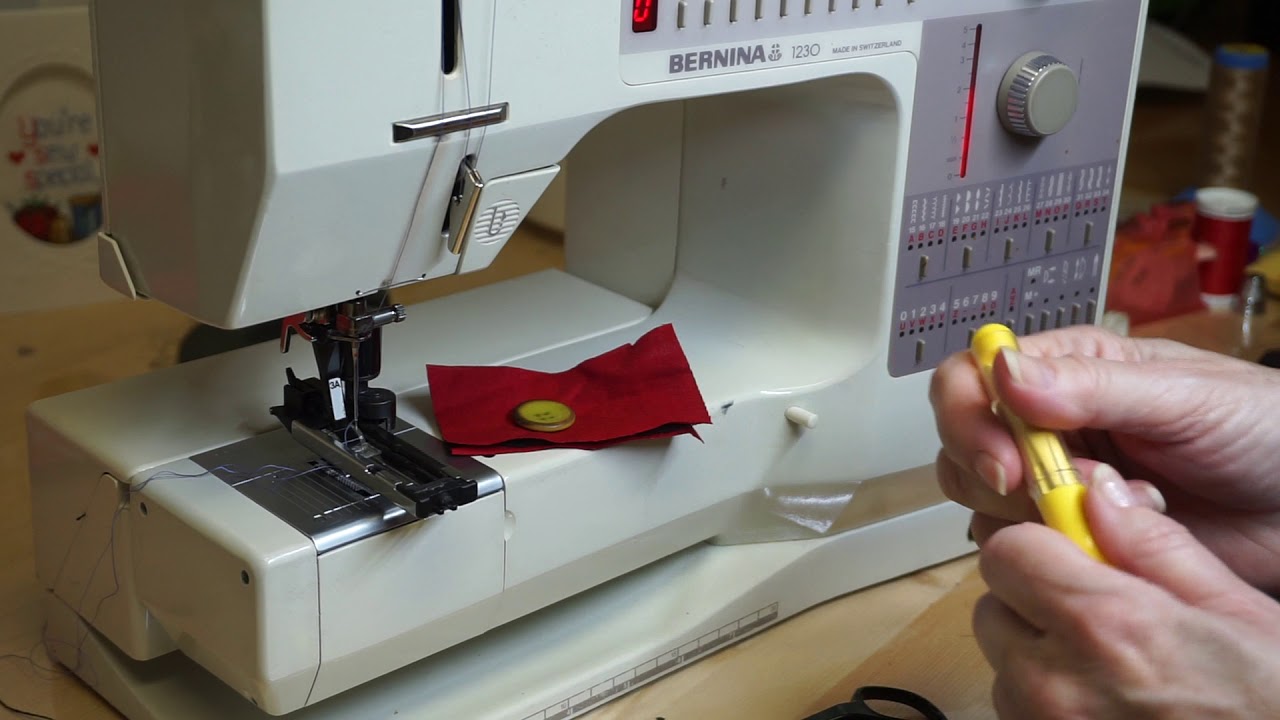 Sewing Buttonholes on the Bernina 1230 sewing machine