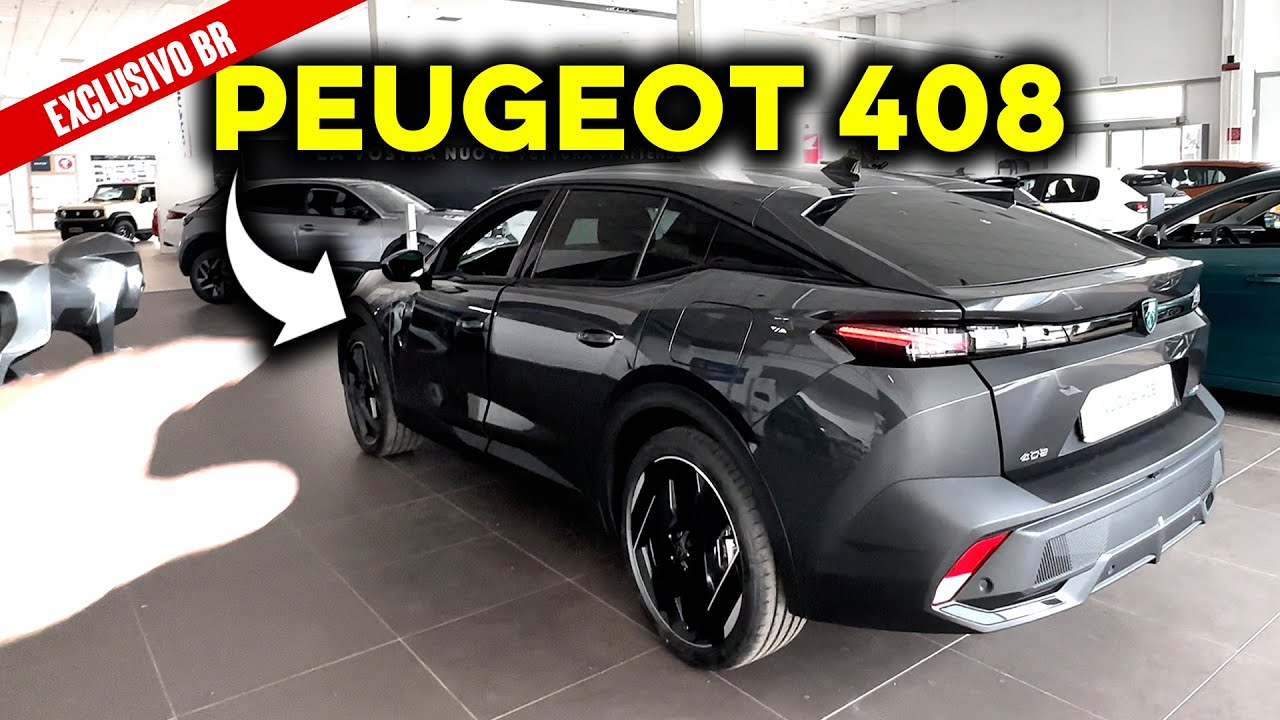 QUE CARRO É ESSE? Novo Peugeot 408 é diferente de tudo!