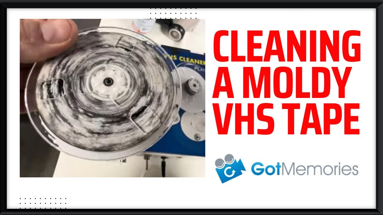 VHS Tape with HEAVY Mold Issues from Stored in a Humid Attic since 1990 - Restoration to Digital MP4