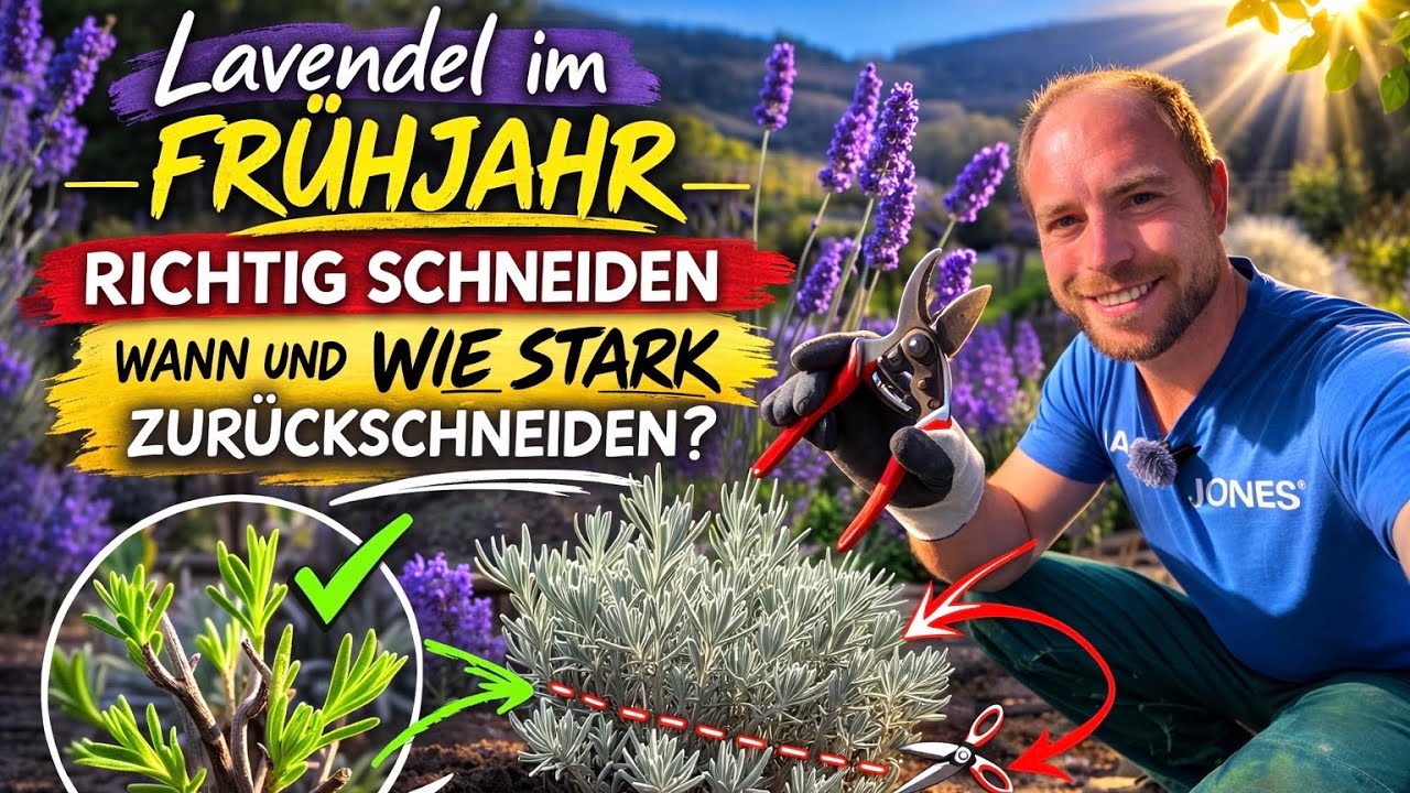 Lavendel im Frühjahr richtig schneiden – Wann und wie stark zurückschneiden ? 