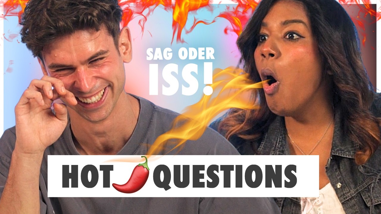 Unangenehme Fragen beantworten (ODER 🌶️ essen 😭) | HOT ONES mit Myriam