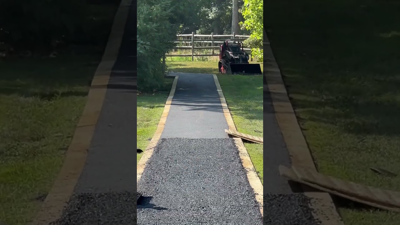 #paving #blacktop #asphalt paving a pathway